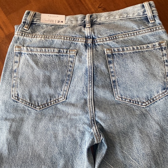 NWT Pacsun ultra high rise slim jeans dip tie size 24 - Picture 9 of 16